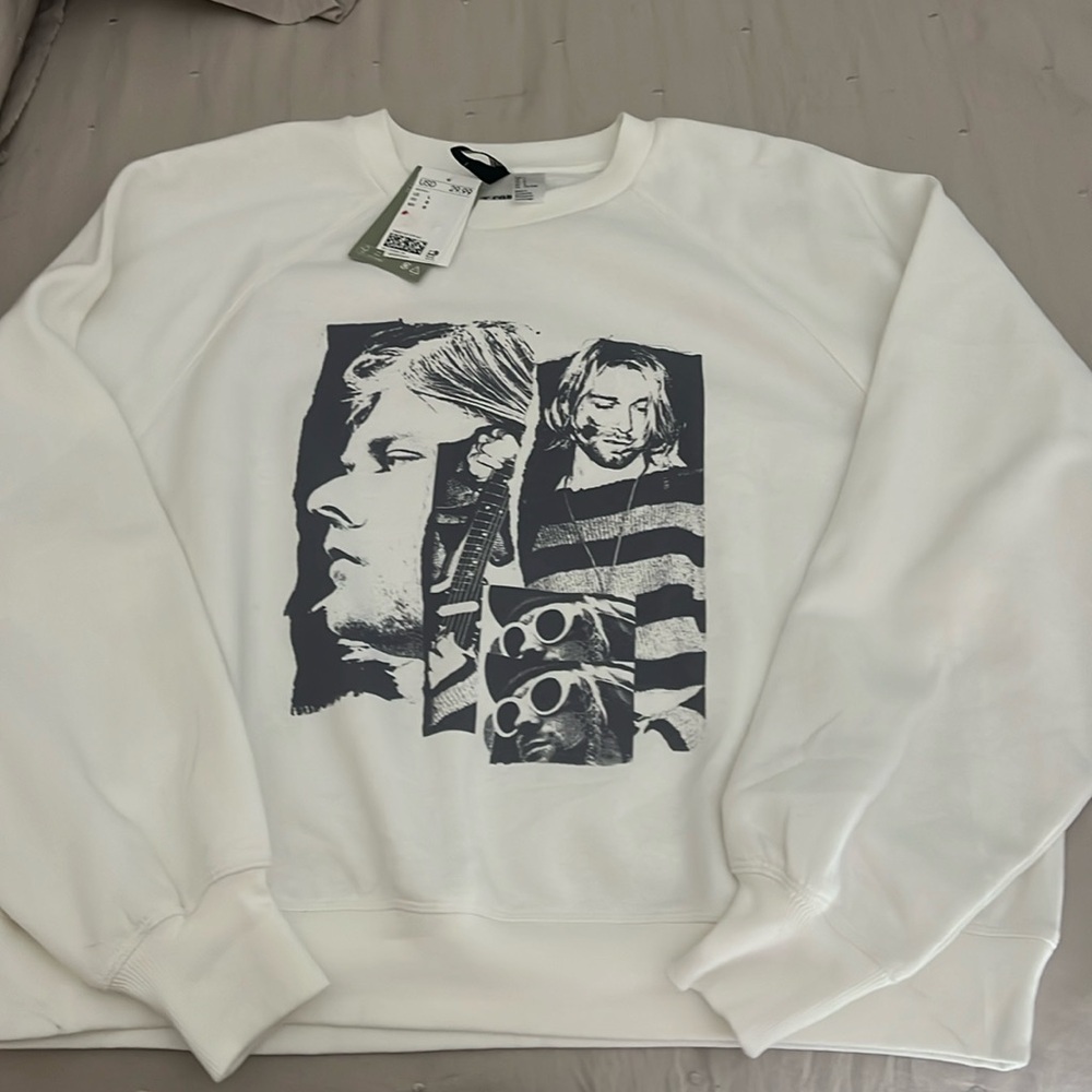 NWT H&M Kurt Cobain crewneck